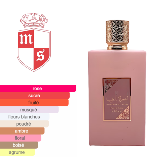 Extrait de AMIRAT EL ARAB PRIVÉ ROSE qualité premuim .