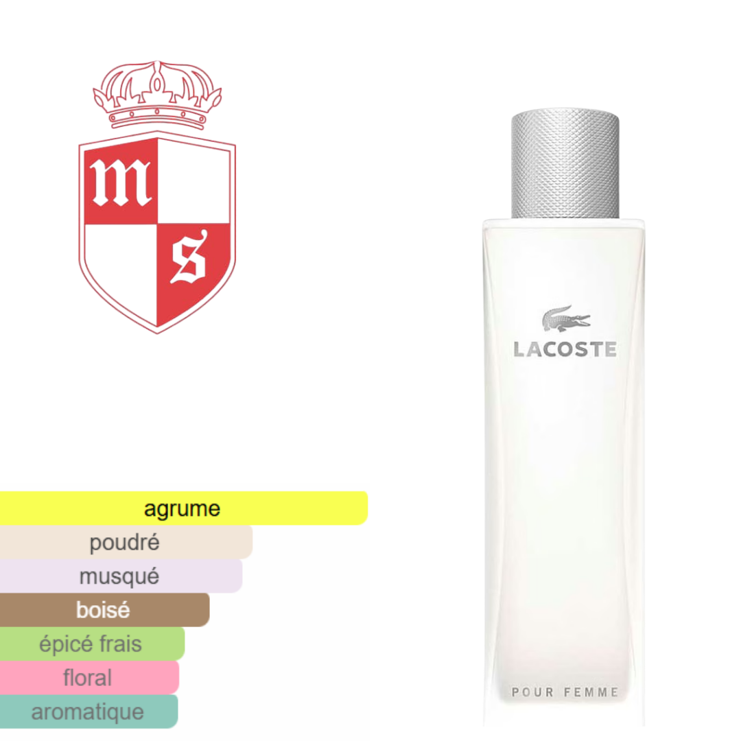 Extrait de LACOSTE LEGER POUR FEMME qualité premuim .