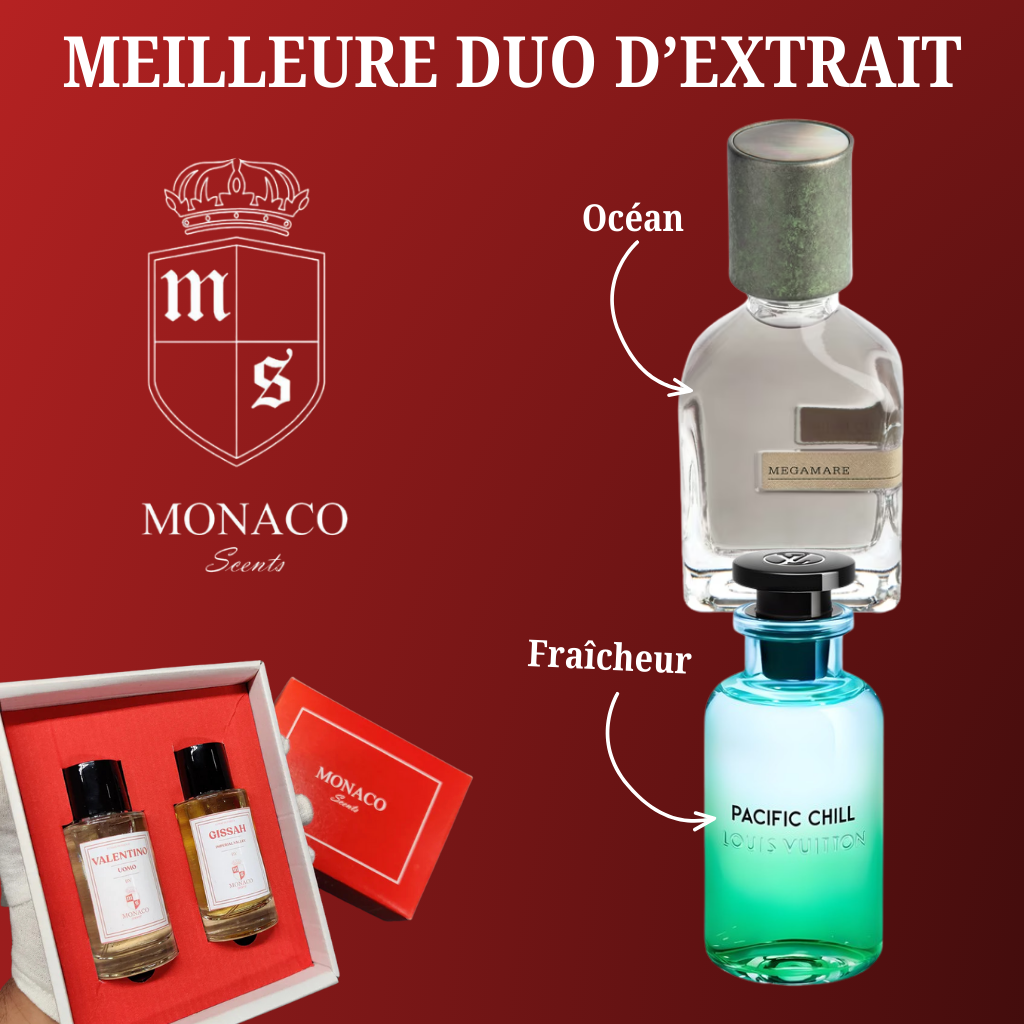 Coffret Extraits Orto Parisi Megamare+ Louis Vuitton Pacific chill qualité supérieure .