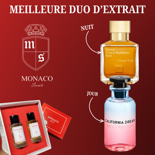 Coffret Extraits LOUIS VUITTON Califonia dream+MFK grand soir qualité supérieure .
