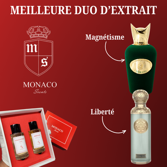 Coffret Extraits Sospiro Vibrato + Gissah Imperial qualité supérieure .