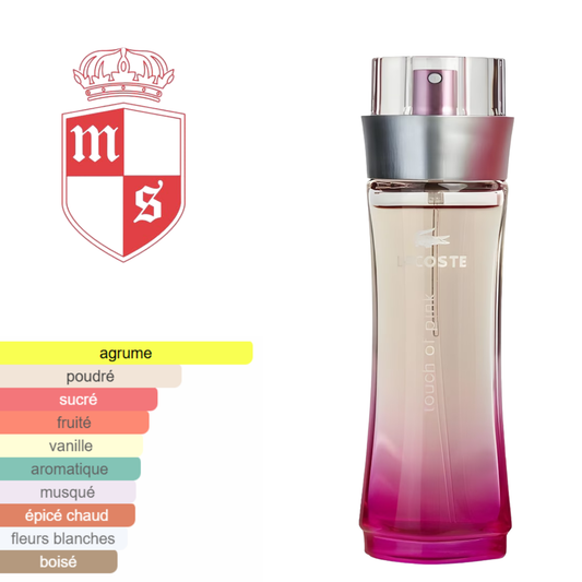 Extrait de LACOSTE TOUCH OF PINK qualité premuim.